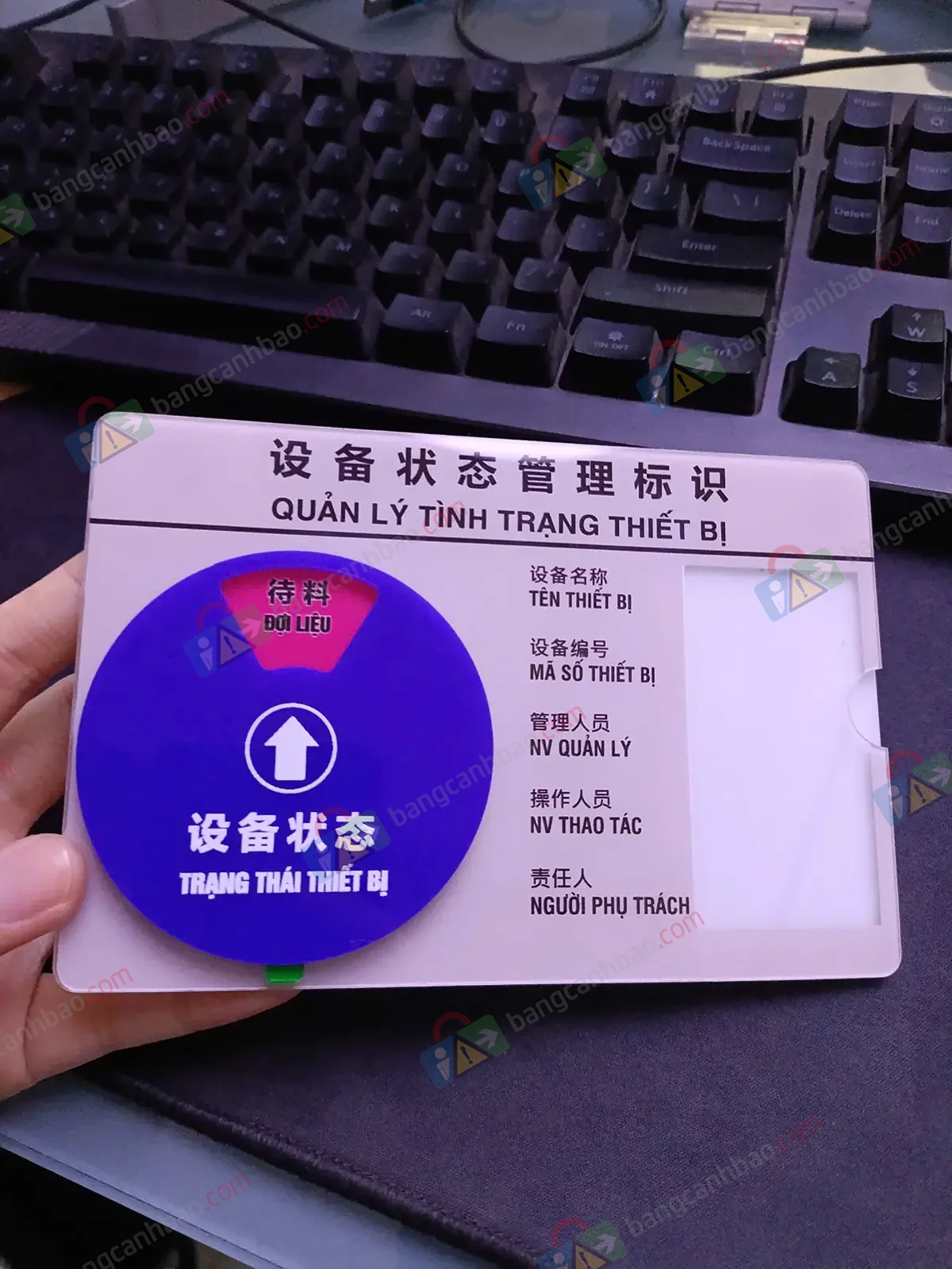 Bảng Trạng Thái Thiết Bị Song Ngữ Việt Trung  - 4